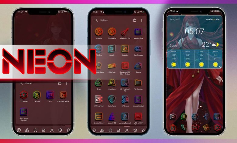 neon icon pack