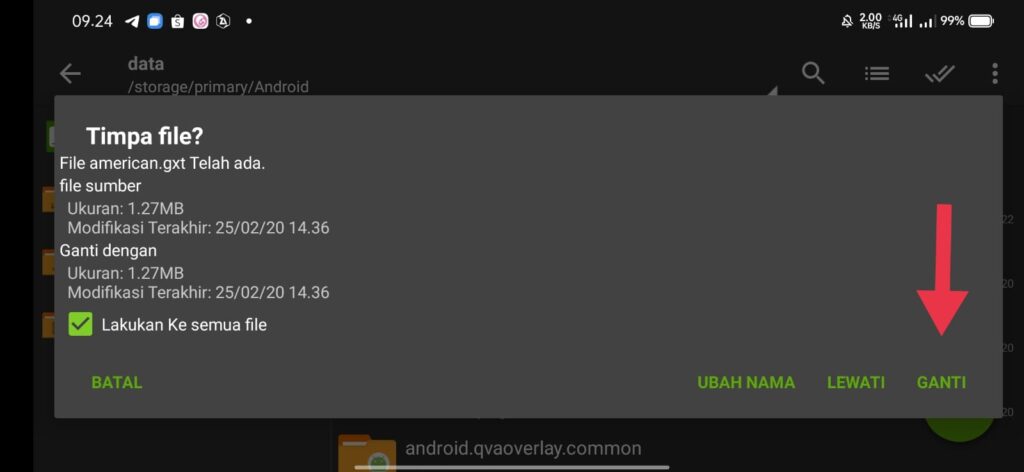 meindahkan data game gta ke data game terinstall