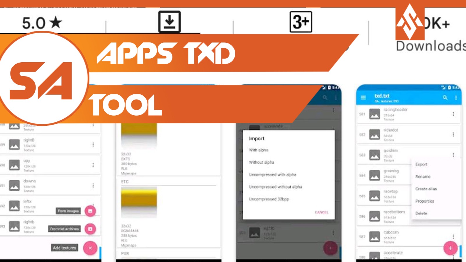 √ Aplikasi Untuk Memasang Mod GTA SA TXD Tool (TXD Image) Sekolah