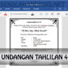 Download Surat Undangan Tahlilan 40 Hari DOCX (Kertas A4)